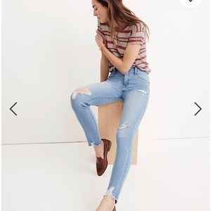 Madewell 9" High Rise Skinny Jeans in Ontario wash
